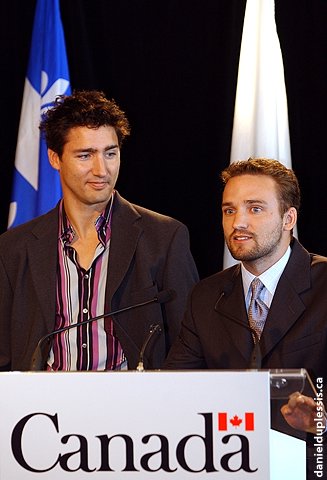 Justin and Sacha Trudeau